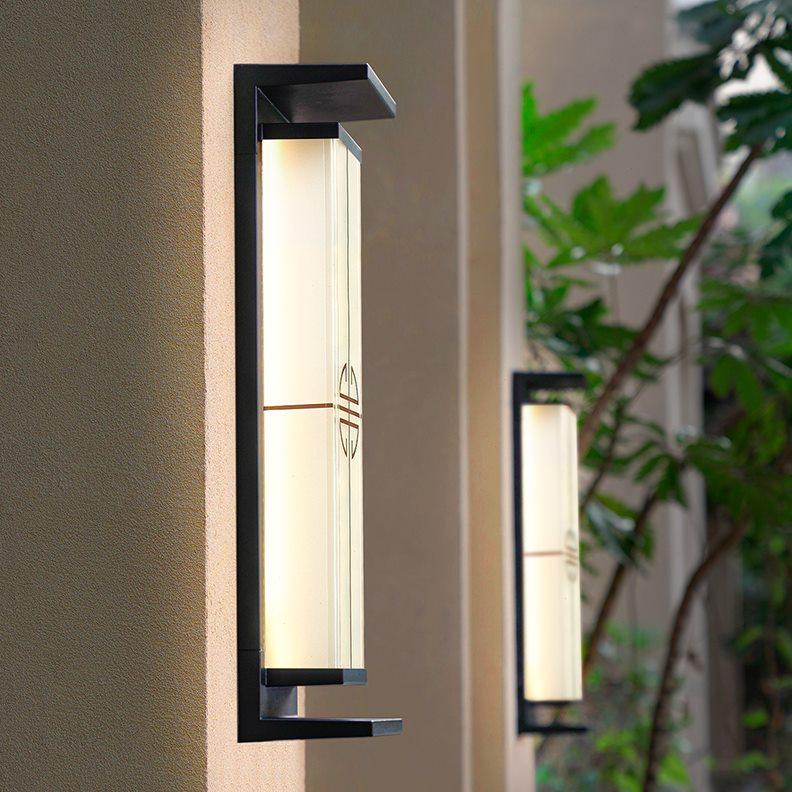 Samtidig industriell rettvinklet aluminium rustfritt stål LED utendørs solvegglampe for utendørs terrasse | Luvikno