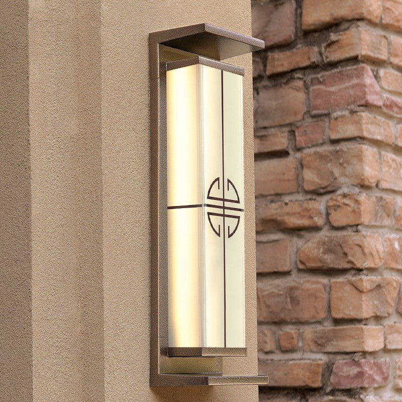 Samtidig industriell rettvinklet aluminium rustfritt stål LED utendørs solvegglampe for utendørs terrasse | Luvikno