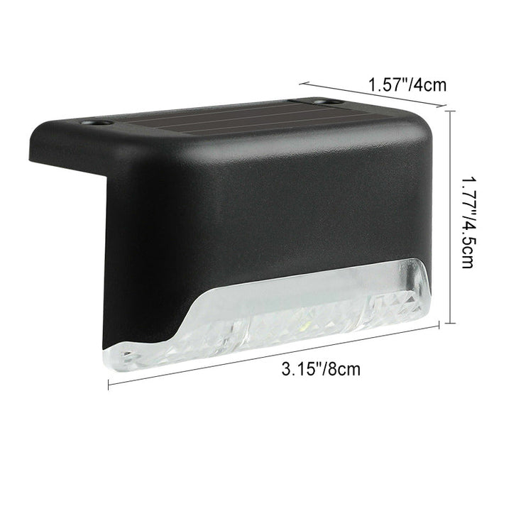 Moderne Industriell PP Firkantet Vanntett LED Solutend Step Light For Hage | Luvikno