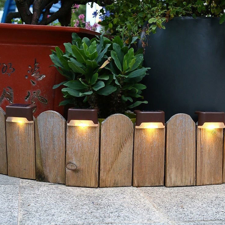 Moderne Industriell PP Firkantet Vanntett LED Solutend Step Light For Hage | Luvikno