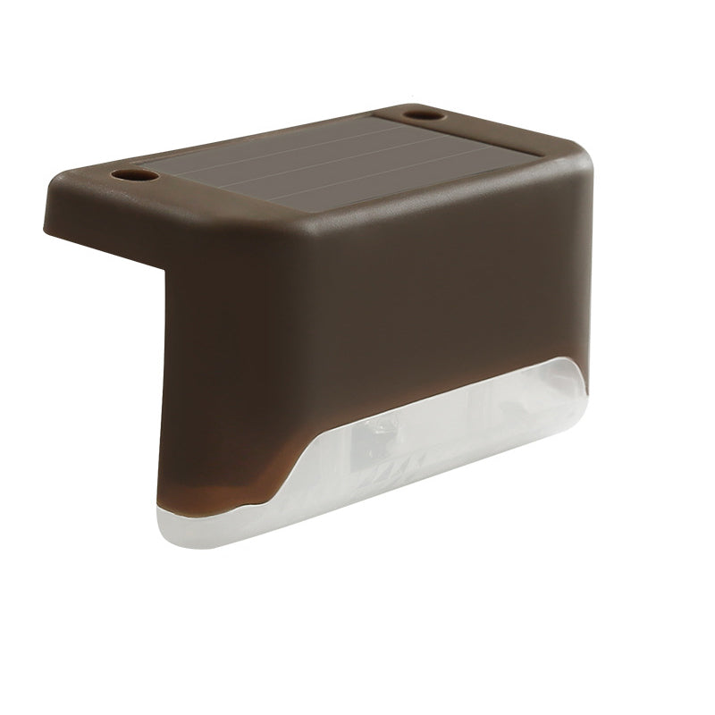 Moderne Industriell PP Firkantet Vanntett LED Solutend Step Light For Hage | Luvikno