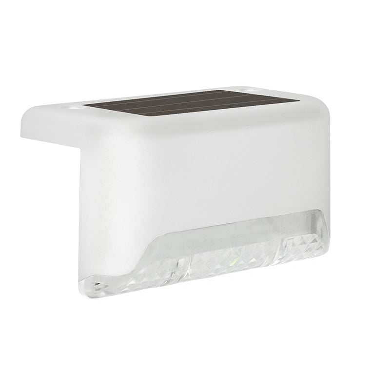 Moderne Industriell PP Firkantet Vanntett LED Solutend Step Light For Hage | Luvikno