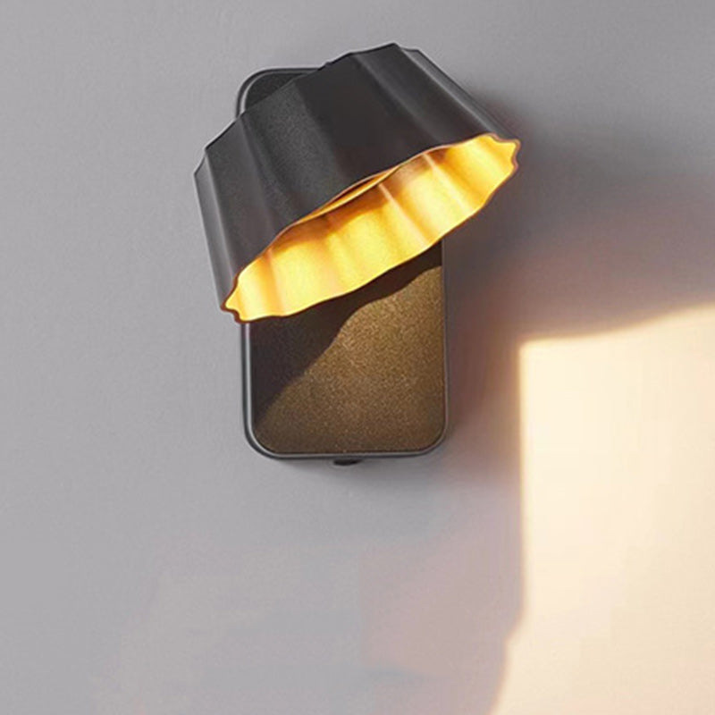Samtidig Industriell Aluminium Folderet Rund Skjerm LED Utendørs Vanntett Vegglampe For Hage | Luvikno