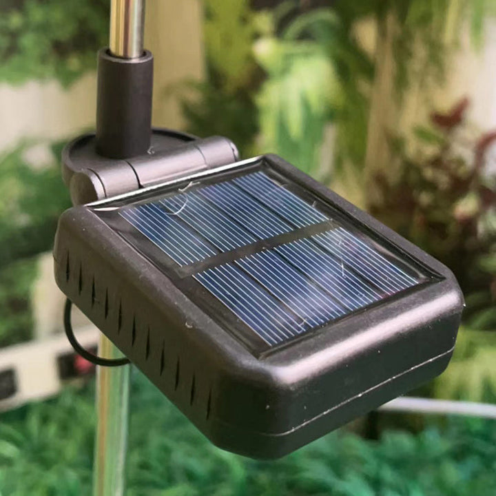 Samtidig Kreativ Sol Vanntett Hortensia Rund PVC Rustfritt Stål LED Utendørslys For Hage | Luvikno