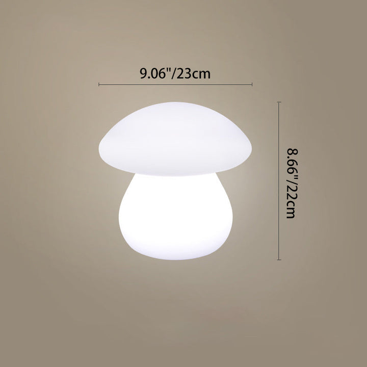 Moderne Kreativ Solar Vanntett Soppform PE LED Utendørs Lys For Patio | Luvikno