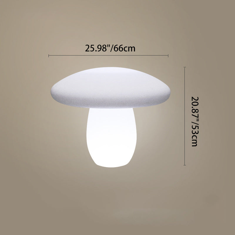 Moderne Kreativ Solar Vanntett Soppform PE LED Utendørs Lys For Patio | Luvikno