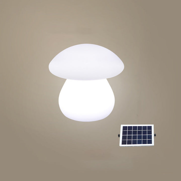 Moderne Kreativ Solar Vanntett Soppform PE LED Utendørs Lys For Patio | Luvikno