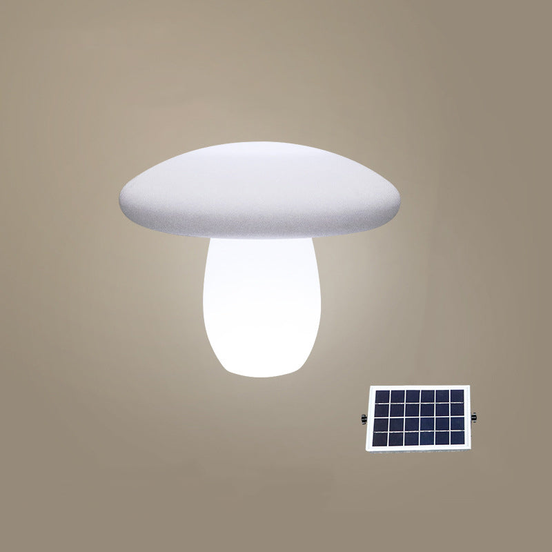 Moderne Kreativ Solar Vanntett Soppform PE LED Utendørs Lys For Patio | Luvikno