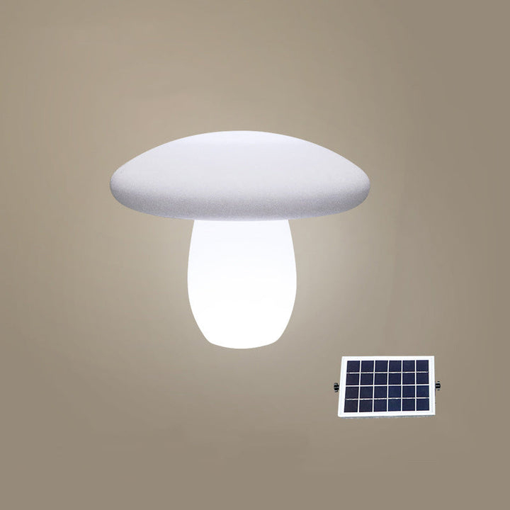 Moderne Kreativ Solar Vanntett Soppform PE LED Utendørs Lys For Patio | Luvikno