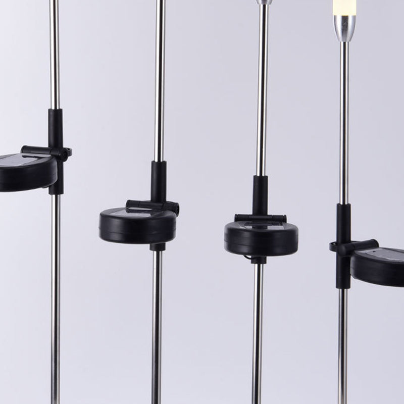 Moderne Art Deco Vanntett Solar Sylinder Akryl Aluminium Rustfritt Stål ABS LED Utendørs Lys Landskapsbelysning For Hage | Luvikno