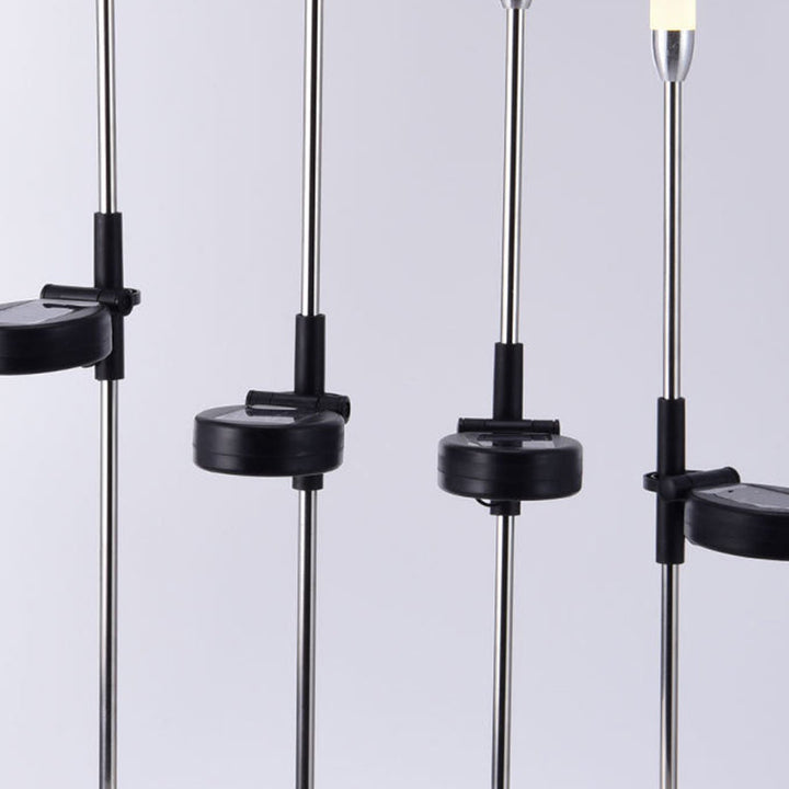 Moderne Art Deco Vanntett Solar Sylinder Akryl Aluminium Rustfritt Stål ABS LED Utendørs Lys Landskapsbelysning For Hage | Luvikno