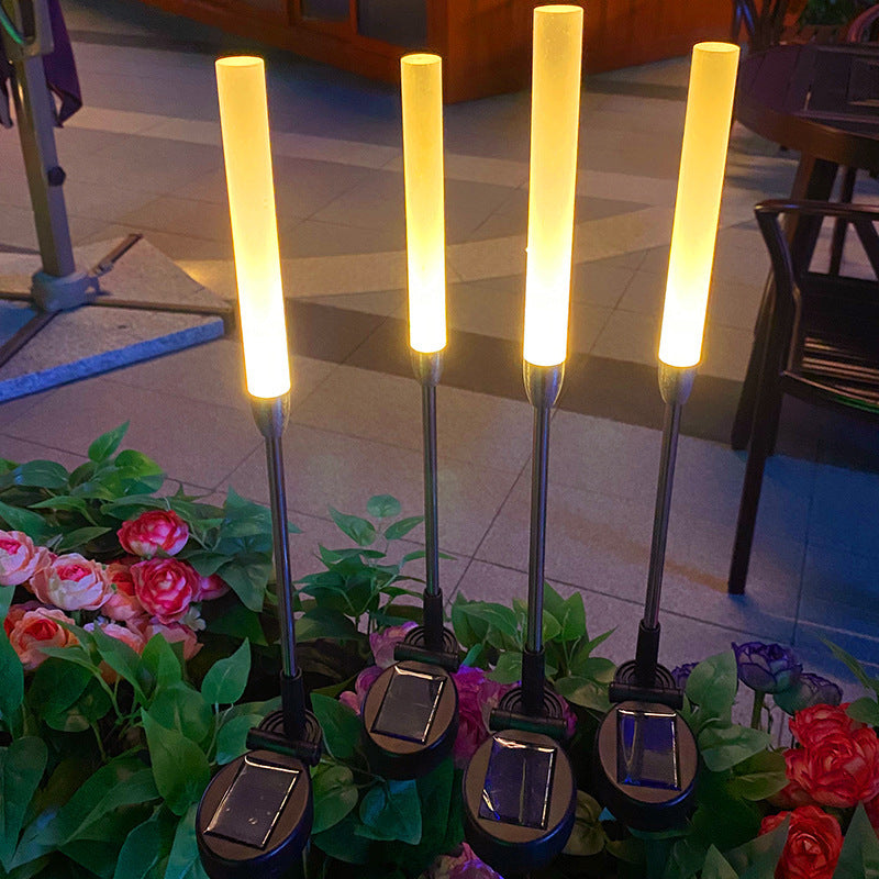 Moderne Art Deco Vanntett Solar Sylinder Akryl Aluminium Rustfritt Stål ABS LED Utendørs Lys Landskapsbelysning For Hage | Luvikno