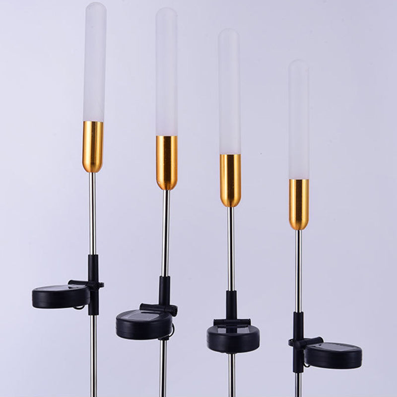 Moderne Art Deco Vanntett Solar Sylinder Akryl Aluminium Rustfritt Stål ABS LED Utendørs Lys Landskapsbelysning For Hage | Luvikno