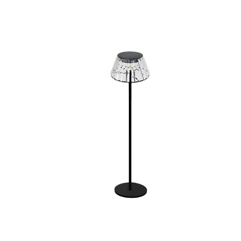 Samtidig Industriell Vanntett Sol USB Jern Glass Utendørs LED Stående Gulvlampe For Hage | Luvikno