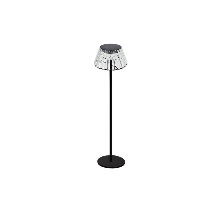 Samtidig Industriell Vanntett Sol USB Jern Glass Utendørs LED Stående Gulvlampe For Hage | Luvikno
