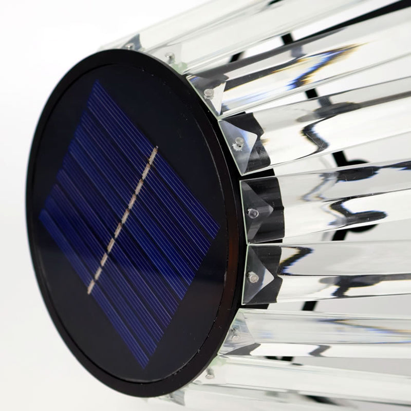 Samtidig Industriell Vanntett Sol USB Jern Glass Utendørs LED Stående Gulvlampe For Hage | Luvikno