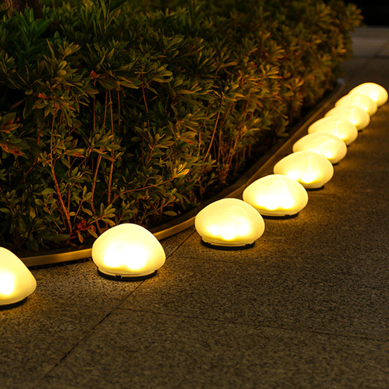 Moderne minimalistiske vanntette solpebble PP LED utendørslys landskapsbelysning for hagen | Luvikno