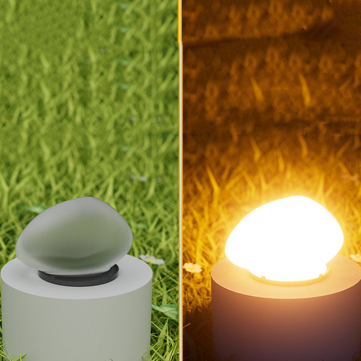 Moderne minimalistiske vanntette solpebble PP LED utendørslys landskapsbelysning for hagen | Luvikno
