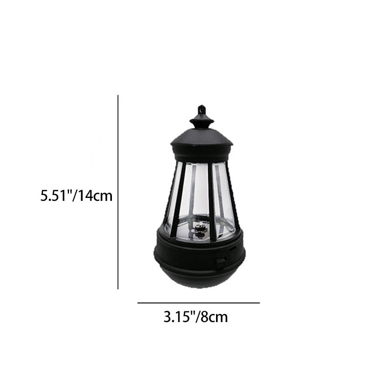 Moderne Minimalistisk Vanntett Solfyr Lys Jern Akryl LED Camping Utendørs Lys Landskapsbelysning For Hage | Luvikno
