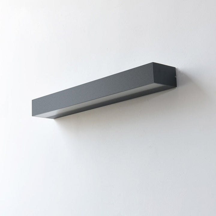 Moderne Minimalistisk Rektangulær Bar Vanntett Aluminium LED Vegglampe For Hage | Luvikno