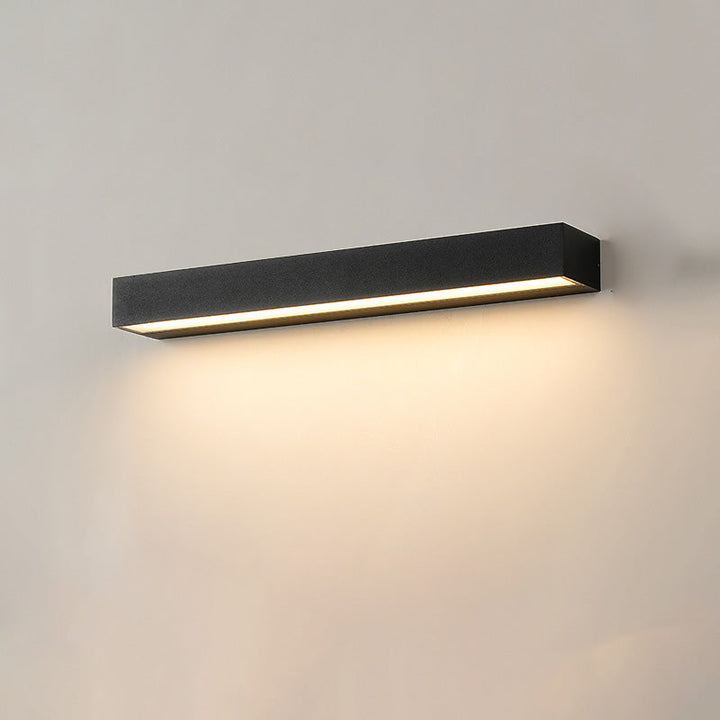 Moderne Minimalistisk Rektangulær Bar Vanntett Aluminium LED Vegglampe For Hage | Luvikno