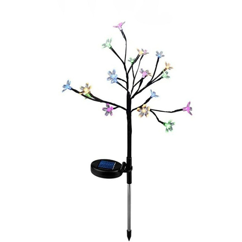 Moderne Art Deco Kirsebærblomst Lotus Plast LED Utendørs Bakke Plug Light For Hage | Luvikno