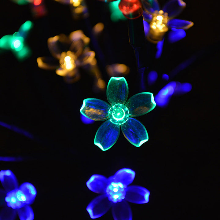 Moderne Art Deco Kirsebærblomst Lotus Plast LED Utendørs Bakke Plug Light For Hage | Luvikno