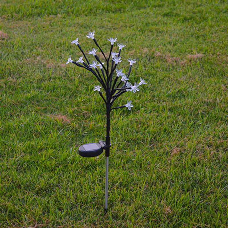 Moderne Art Deco Kirsebærblomst Lotus Plast LED Utendørs Bakke Plug Light For Hage | Luvikno