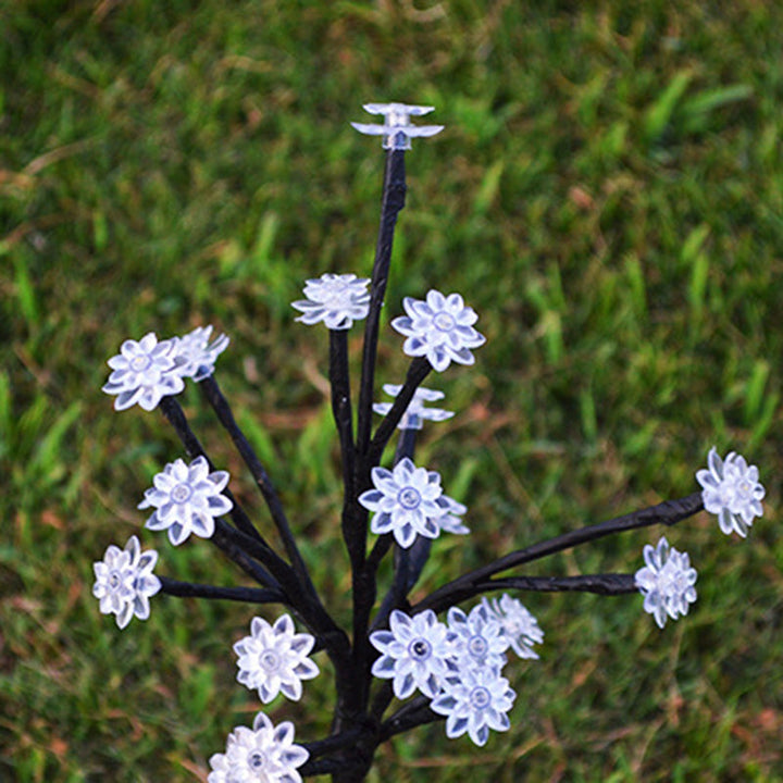 Moderne Art Deco Kirsebærblomst Lotus Plast LED Utendørs Bakke Plug Light For Hage | Luvikno
