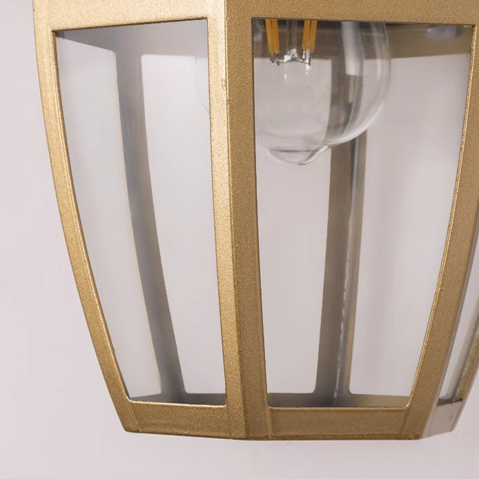 Moderne Nordisk Rund Court Vanntett Glass Hardware 1-Lys Vegglampe For Utendørs Patio | Luvikno