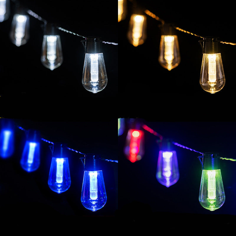 Moderne Minimalistisk Rund Lang Linie Glass Jern LED Lyskjede For Hage | Luvikno
