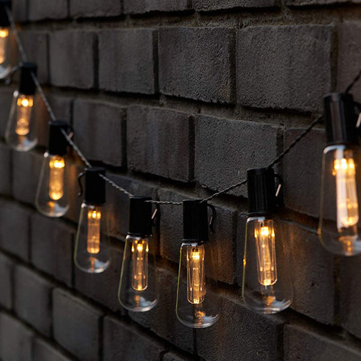 Moderne Minimalistisk Rund Lang Linie Glass Jern LED Lyskjede For Hage | Luvikno