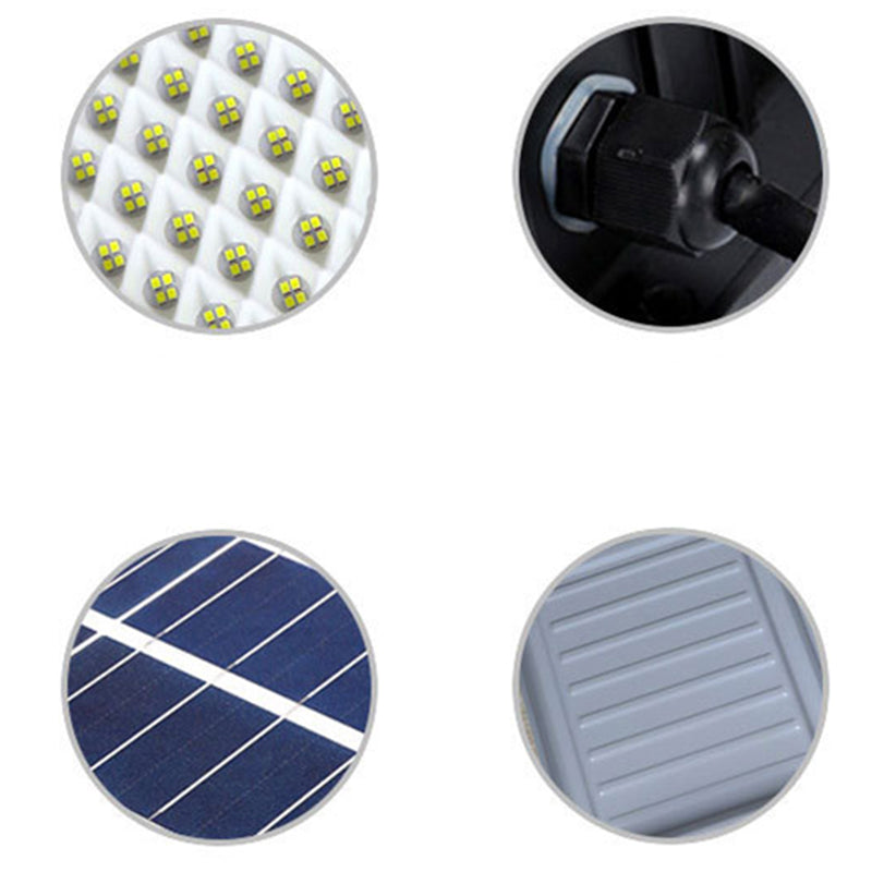 Moderne Enkelhet Rettvinklet Solvannresistent ABS LED Vegglampe For Hage | Luvikno