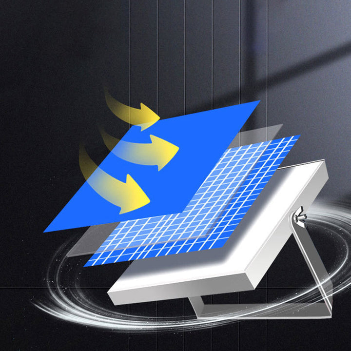 Moderne Enkelhet Rettvinklet Solvannresistent ABS LED Vegglampe For Hage | Luvikno