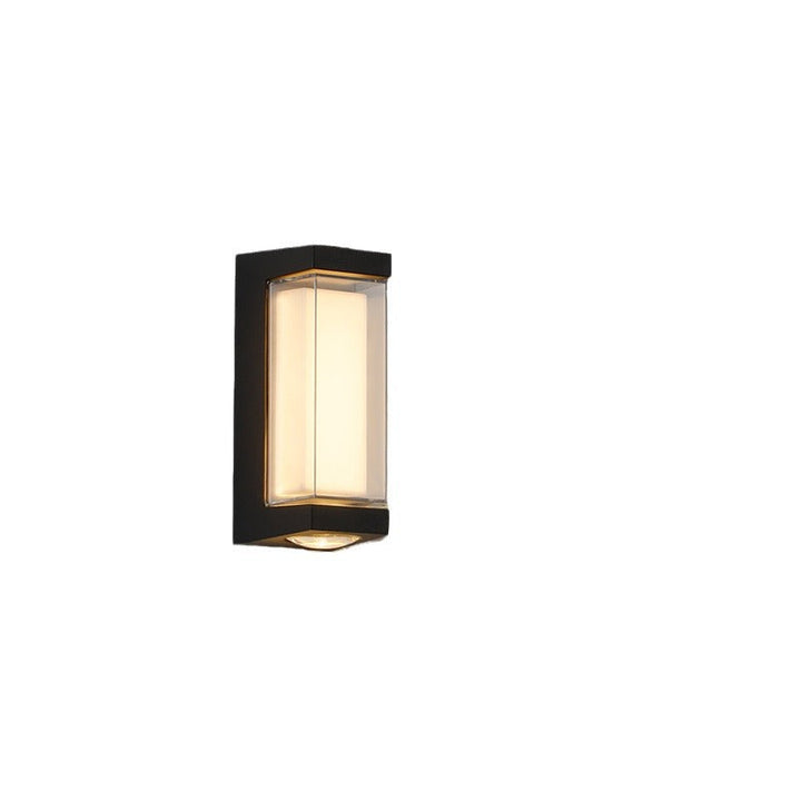 Moderne Enkelhet Rektangulær Rund Diamond PC Aluminium LED Vegglampe For Hage | Luvikno