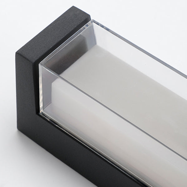 Moderne Enkelhet Rektangulær Rund Diamond PC Aluminium LED Vegglampe For Hage | Luvikno
