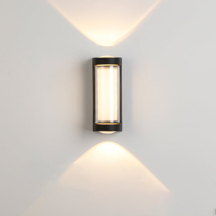 Moderne Enkelhet Rektangulær Rund Diamond PC Aluminium LED Vegglampe For Hage | Luvikno
