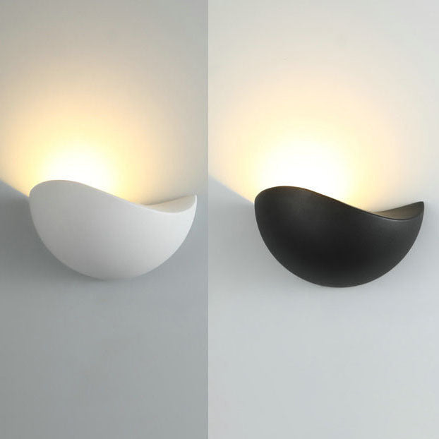 Moderne Minimalistisk Trekant Fuglerede Halv Sirkel Vanntett Aluminium LED Vegglampe For Utendørs Patio | Luvikno