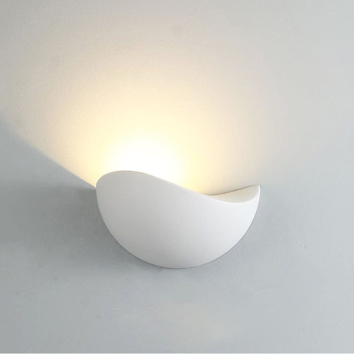 Moderne Minimalistisk Trekant Fuglerede Halv Sirkel Vanntett Aluminium LED Vegglampe For Utendørs Patio | Luvikno