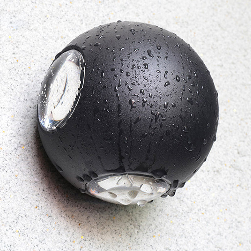 Moderne Minimalistisk Rund Kvadratisk Orb Linse Aluminium LED Vegglampe For Hage | Luvikno