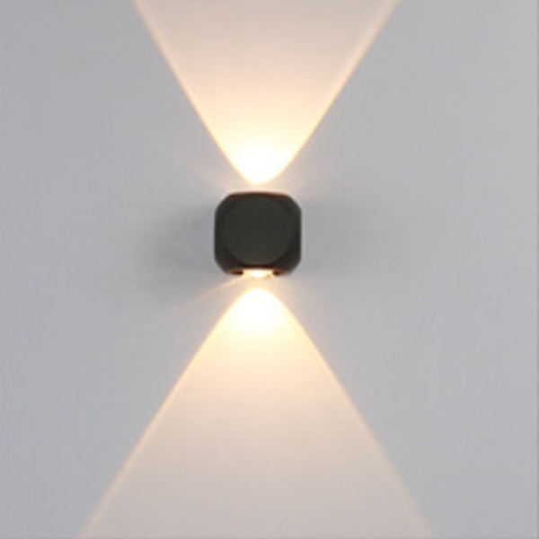 Moderne Minimalistisk Rund Kvadratisk Orb Linse Aluminium LED Vegglampe For Hage | Luvikno