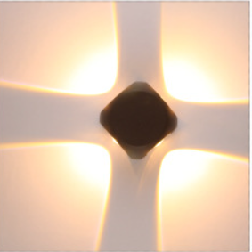 Moderne Minimalistisk Rund Kvadratisk Orb Linse Aluminium LED Vegglampe For Hage | Luvikno