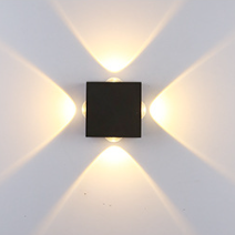 Moderne Minimalistisk Rund Kvadratisk Orb Linse Aluminium LED Vegglampe For Hage | Luvikno