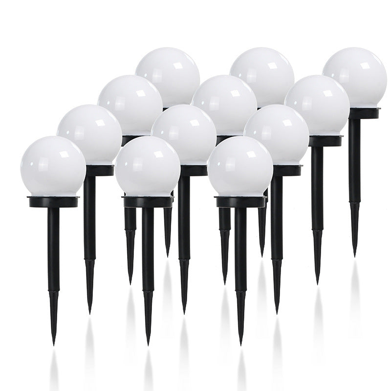 Moderne minimalistisk solcelledrevet vanntett ABS ball LED landskapsbelysning utendørs lys for hage | Luvikno