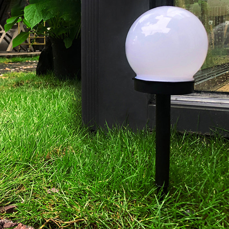 Moderne minimalistisk solcelledrevet vanntett ABS ball LED landskapsbelysning utendørs lys for hage | Luvikno
