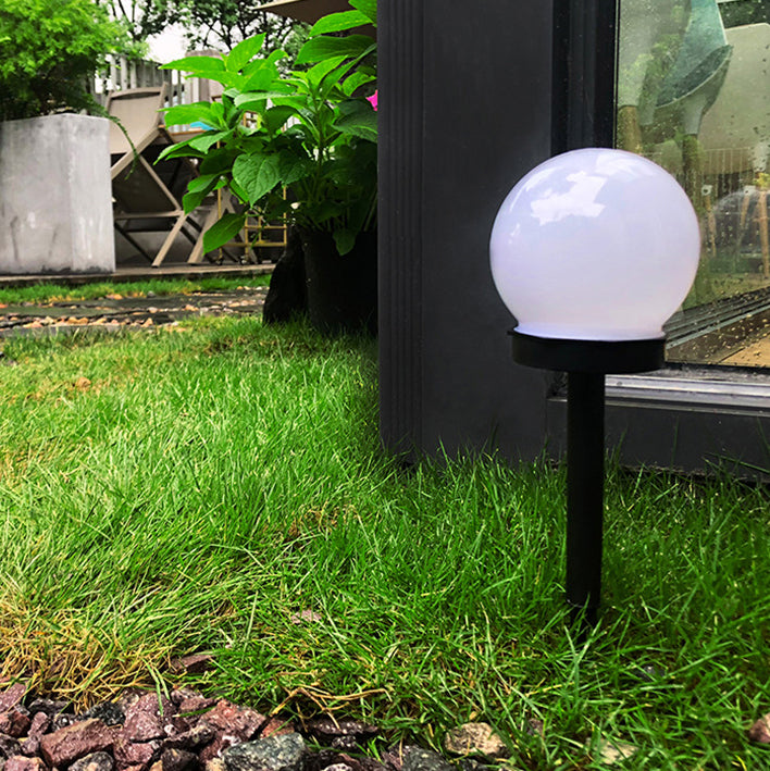Moderne minimalistisk solcelledrevet vanntett ABS ball LED landskapsbelysning utendørs lys for hage | Luvikno