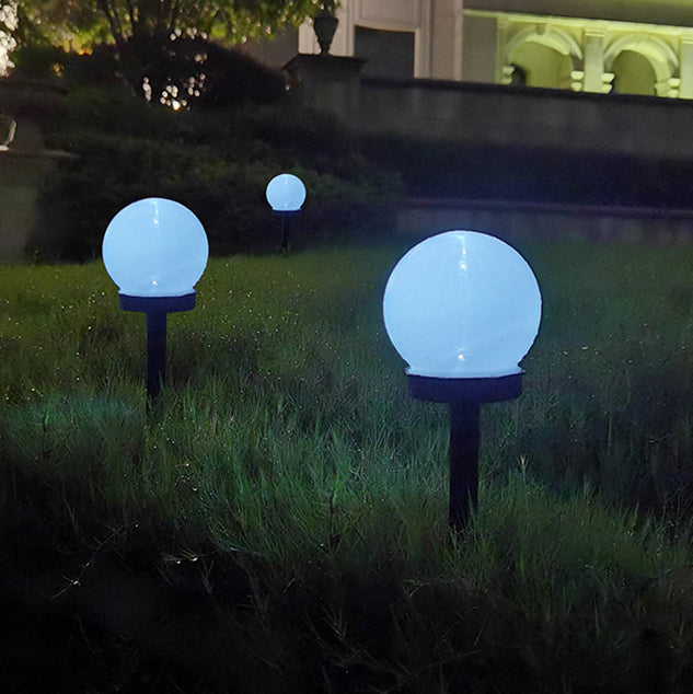 Moderne minimalistisk solcelledrevet vanntett ABS ball LED landskapsbelysning utendørs lys for hage | Luvikno