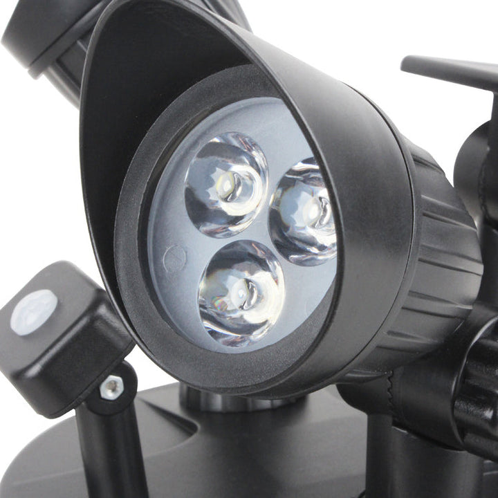 Moderne Enkelhet Sol Vannavstøtende ABS PC Overvåkningskamera Rotérbart Bevegelsessensor LED Vegglampe For Utendørs Patio | Luvikno