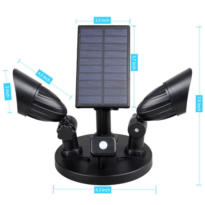 Moderne Enkelhet Sol Vannavstøtende ABS PC Overvåkningskamera Rotérbart Bevegelsessensor LED Vegglampe For Utendørs Patio | Luvikno