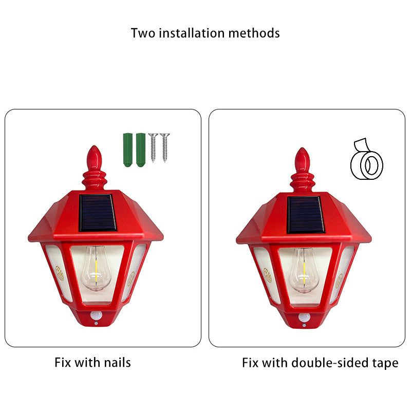 Samtidig Retro Sol Vannavstøtende ABS Fyrtårn LED Vegglampe For Utendørs Patios | Luvikno